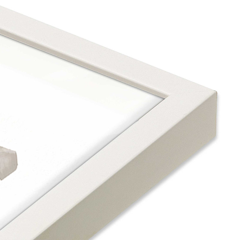 Linear Visions IV, impression, Cadre ouvert à coins ouverts, blanc opaque, H 15 po x l 12 po
