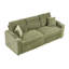 Versatile Two-in-One Folding Sofa with Foldable and Hidden Lying Function, Corduroy Upholstery, Convenient Cup Holder and Comfortable Pillow, Perfect for Living Room Adaptability and Guest Accommodation
