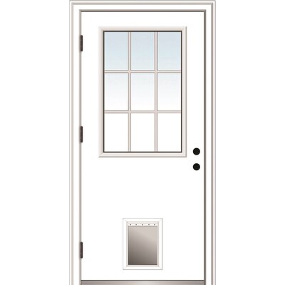 Internal Grilles Glass Primed Steel Prehung Front Entry Door -  Verona Home Design, ZZ364769R