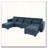 U-Shaped Freely Transformable Modular Corner Sofa with Two Ottomans