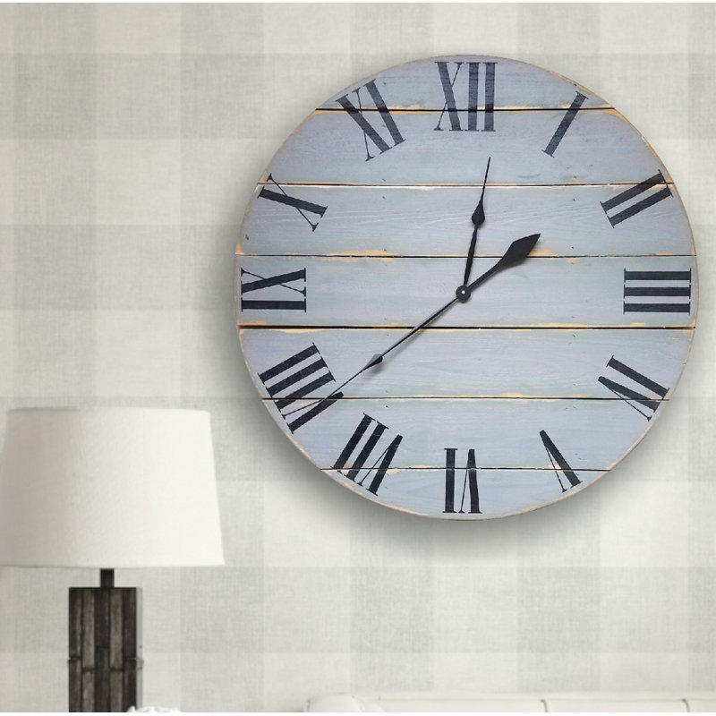 Horloge murale surdimensionnée campagne classic Stinson, Petit