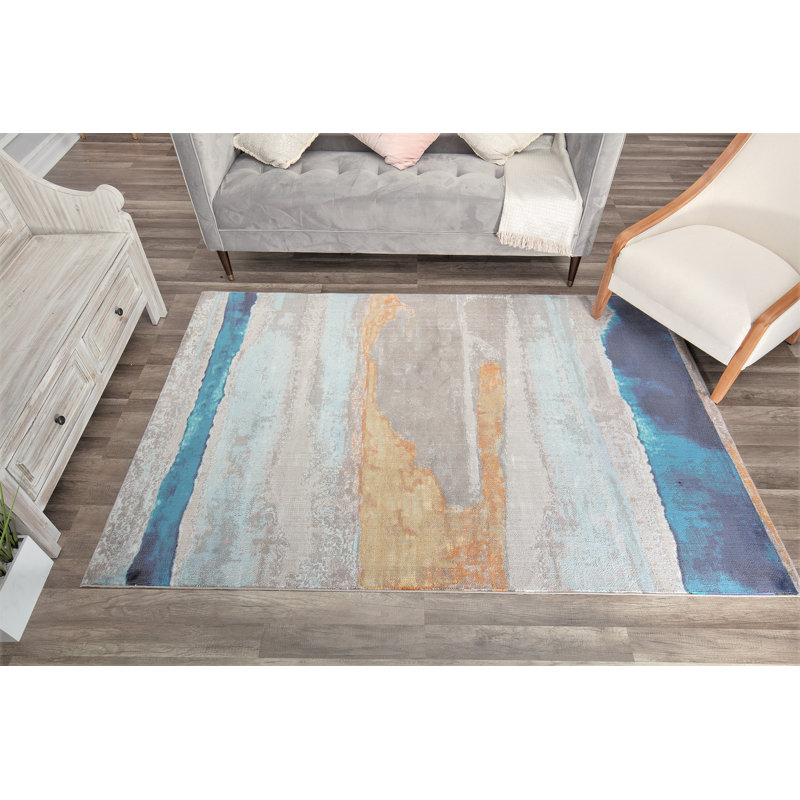 Tapis gris Rollo, Rectangulaire 8 pi x 10 pi