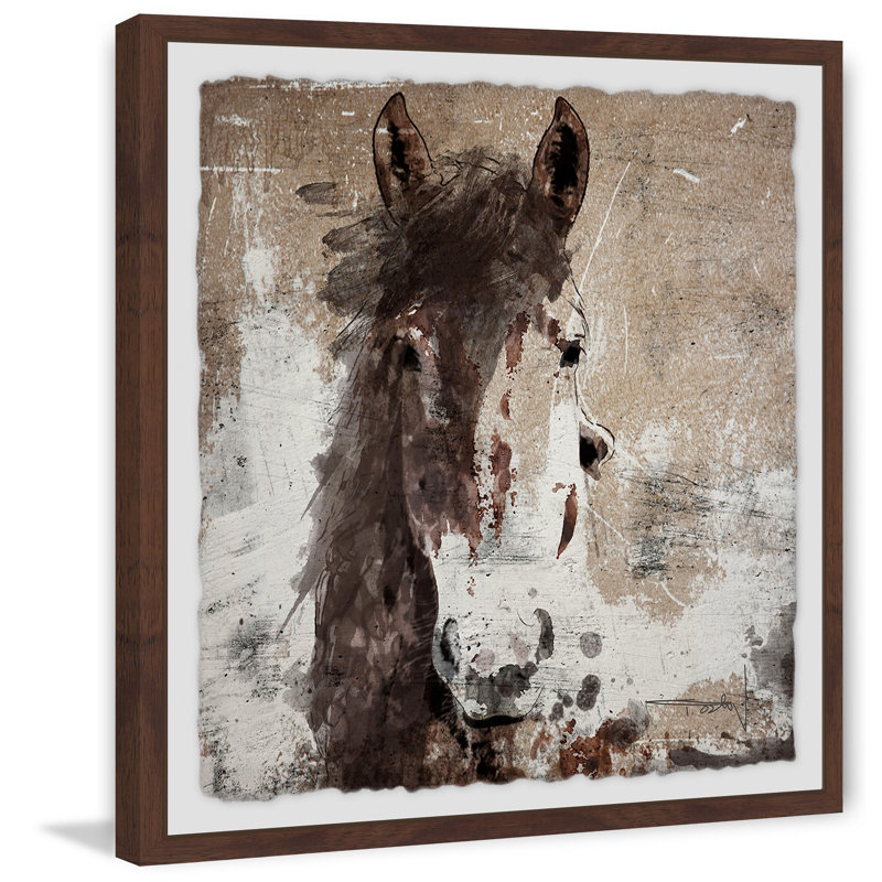 « rêve cheval 4 », impression encadrée, H 32 po x l 32 po x P 1,5 po