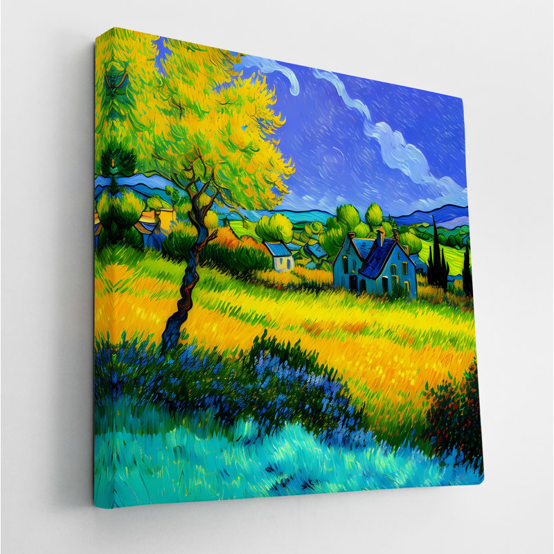 Countryside Farmhouse, 48" H x 48" W