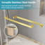 Porte de douche coulissante double l 56 à 60 po x H 76 po à quincaillerie en verre trempé 3/8 po (10 mm) et en acier inoxydable or brossé-132486013