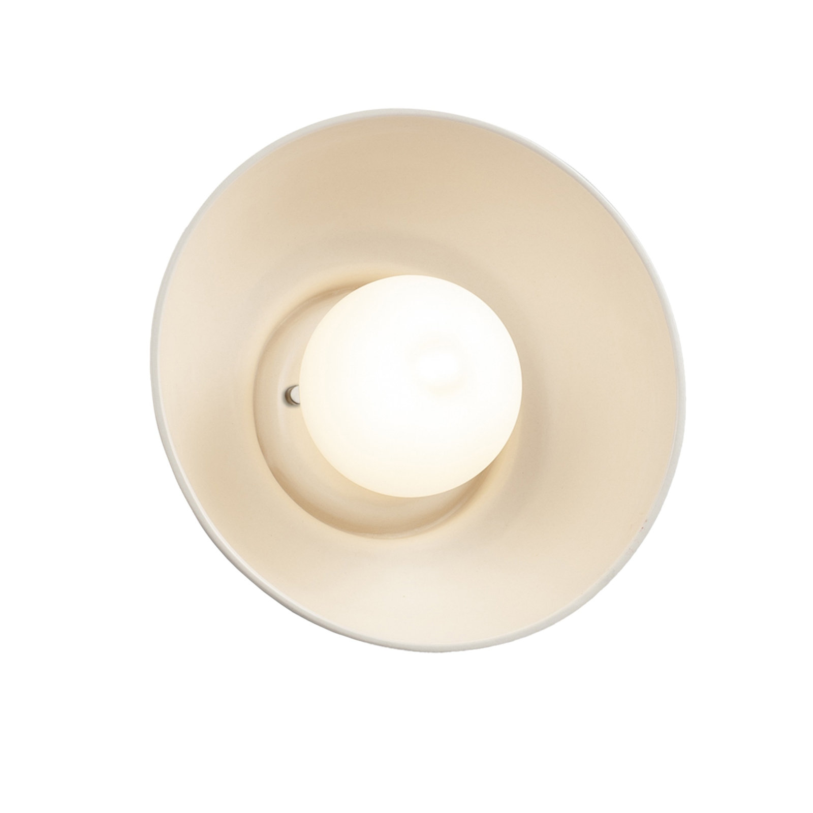 Rana Single Light Dimmable Ceramic Sconce, Matte White