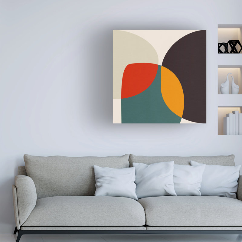 Œuvre d'art sur toile bol 3, H 14 po x l 14 po