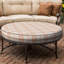 Decorative Indoor Outdoor Waterproof Round Cushion Cover, Patio UV Resistant Seat Cushion Cover-635764258