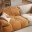 Coussin modulaire orange et blanc 100% polyester-109325749-109325750