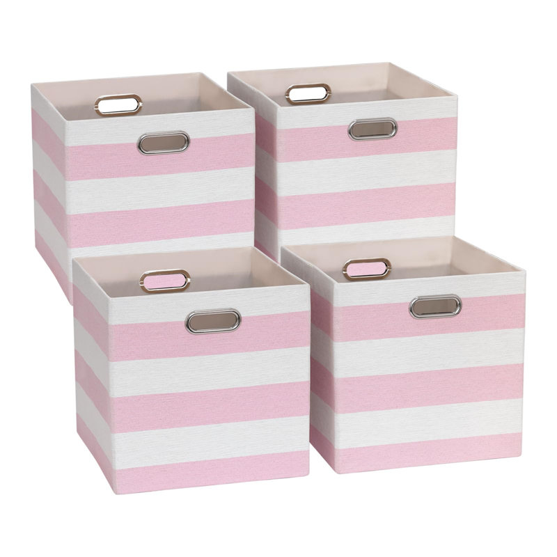 Beachcrest Home Fabric Storage Bag, Pink