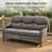 71" Outdoor Wicker Rattan Patio Sofa With 5" Thick Cushions-1471175656-1471989719