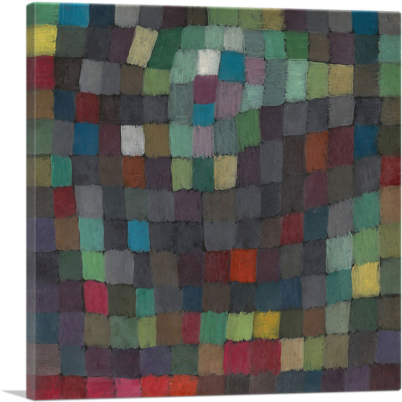 «May» par Paul Klee - reproduction d'art sur toile tendue, H 26 po x l 26 po x P 0,75 po