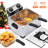1800W 5.3QT Deep Fryer with 3 Frying Baskets, Adjustable Temperature, Lid with Viewing Window, Stainless Steel