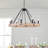 8 - Light 31.5"W Dimmable Wagon Wheel Chandelier