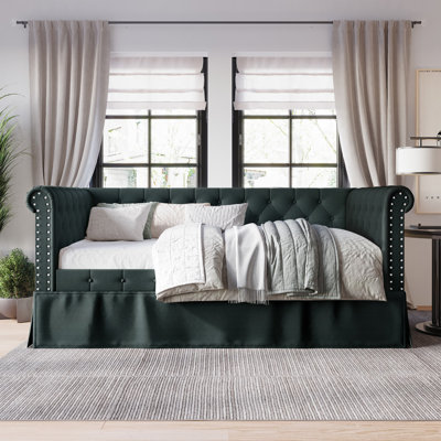 Knolan Upholstered Daybed with Trundle
