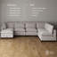 Canapé modulaire sans accoudoirs avec repose-pieds Somerdale-896881906