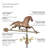 36'' H Metal Animals Weathervane-21835487