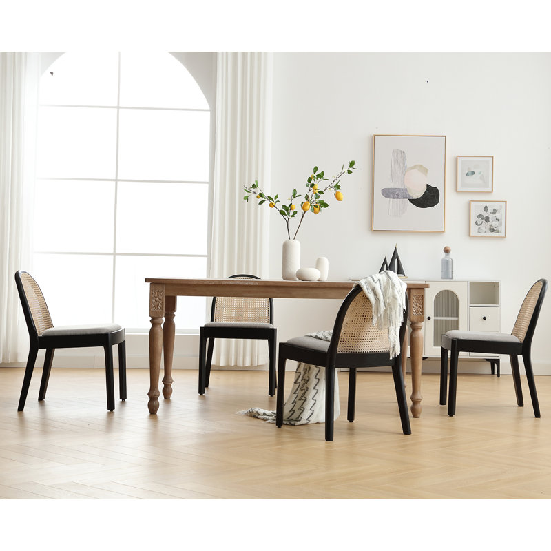 Chaise d'appoint Kashtyn, Noir, gris