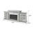 Elegant 81.6'' Wide Electric Fireplace in Mirrored