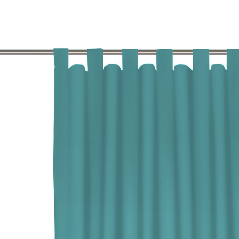 Curtain Panel Panel, Width 132 x Drop 225, Turquoise