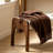Chenille Upholstered Bench With Solid Wood Leg-928347071