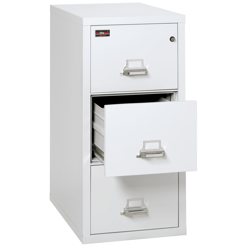 Fireproof 3 - Drawer File Cabinet, Arctic White