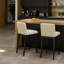 Counter Stool with Solid Wood Frame-321845685