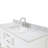 55 " W Freestanding Standard 1 Single Vanity Bathroom Vanity With Carrara Marble Top-85364395