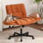 Criss Cross Office Chair with 6-Gear Adjustable Armrests, Wide Seat Fabric Desk Chair with Wheels, Adjustable Lumbar Support, 300 lb Swivel Vanity Chair for Home Office, Makeup Room, Bedroom-147604885