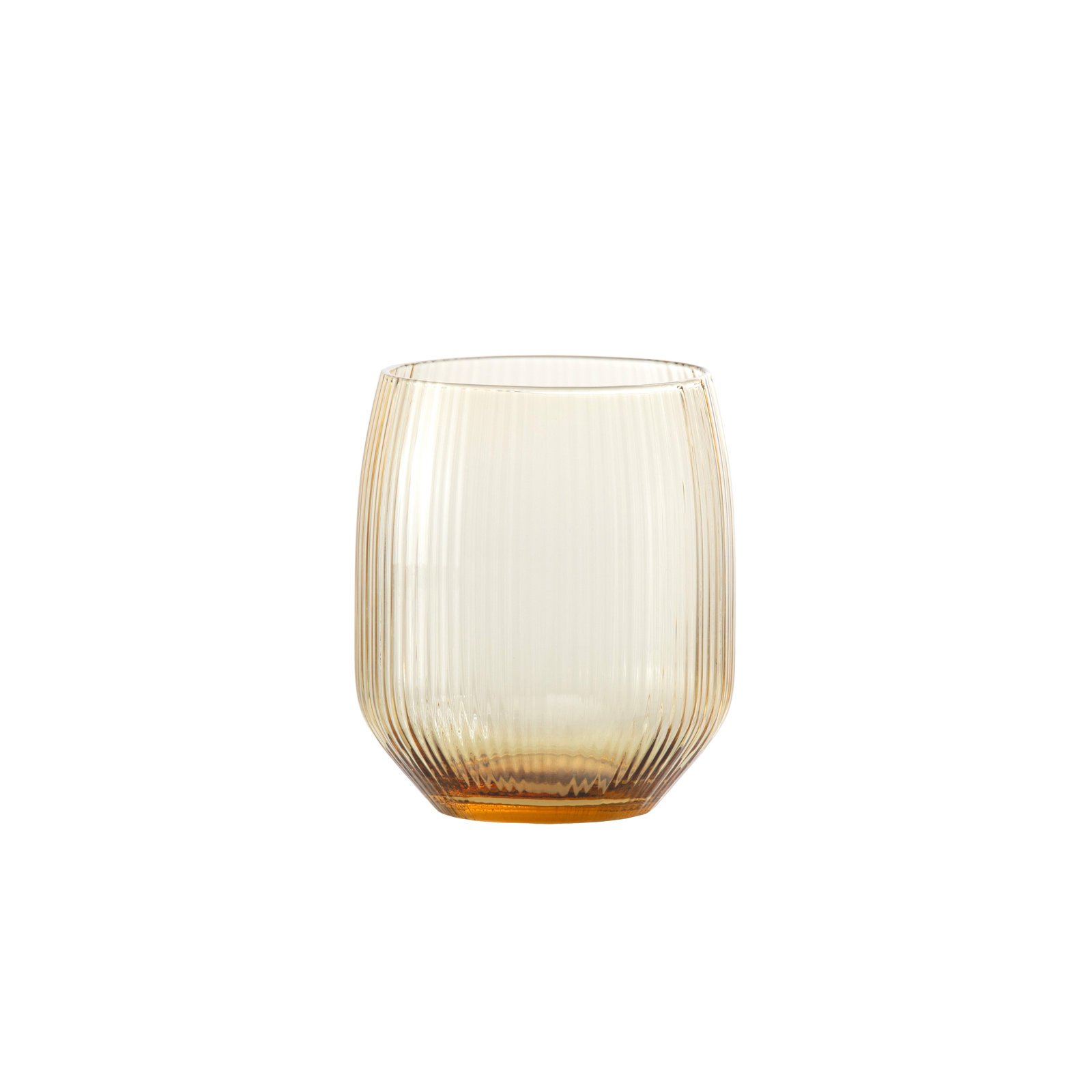 Estiva Glass17.5 Ounce Tall Tumbler, 17.5 fl oz, Textured Ginger Gold