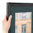 Black Wood Matte Picture Frame with Mat-70821243