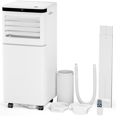 10,000 BTU 3-In-1 Portable Air Conditioner - Dehumidifier, Fan, 24H Timer, Sleep Mode, Remote & Digital Display For Home/Office