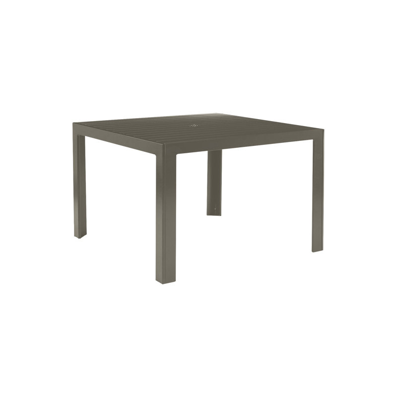 Table de salle à manger en aluminium, Moka, l 36 po x L 36 po x H 29,25 po