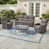 Gray Cushion/Brown Frame