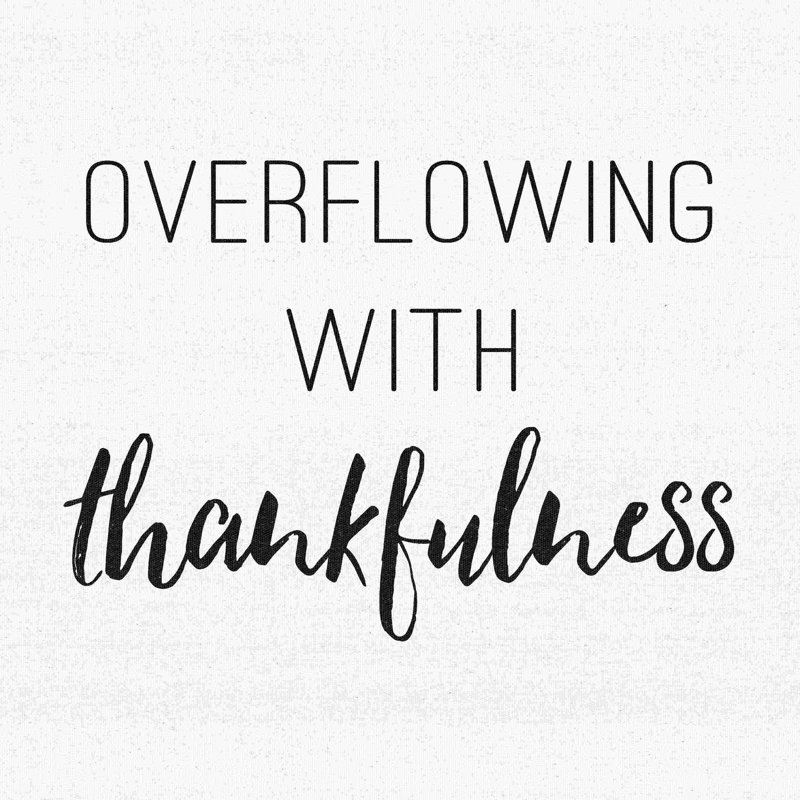 " Overflowing Thankfulness ", 30" W x 30" H  