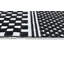Tapis bohémien crème - Motif géométrique noir avec détails en relief - Tia 108.-1862736229