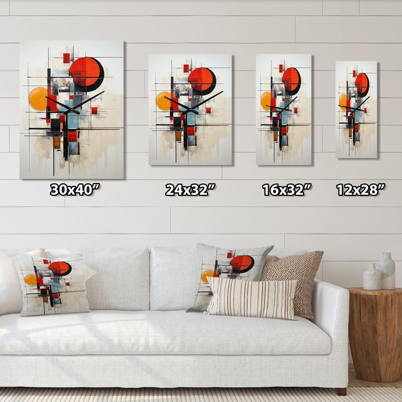 Jazzia - Horloge murale moderne abstraite, Petit