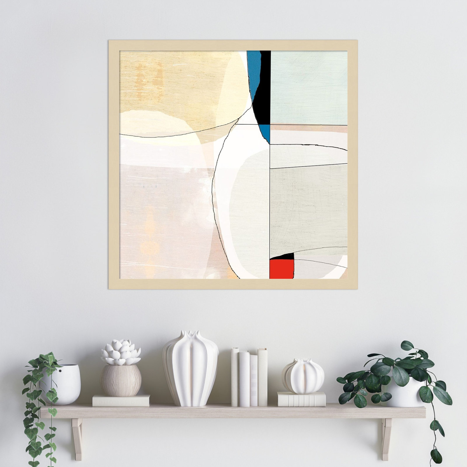 Flagler "Beholder No. 4" Print by Sisa Jasper, 21" H x 21" W, Brown