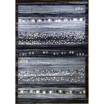 Tapis à motif sud-ouest noir Latisha