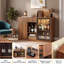 Mini-armoire à café avec espace de rangement pour réfrigérateur et rangement pour bouteilles de vin-1716353082