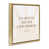 Metallic Gold Floater Frame