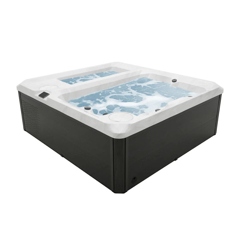 LifeTrend Sierra 3 Person Dual Cold/Hot Tub Combo 288 Gallon Water Capacity, 1-2hp Jet Pump