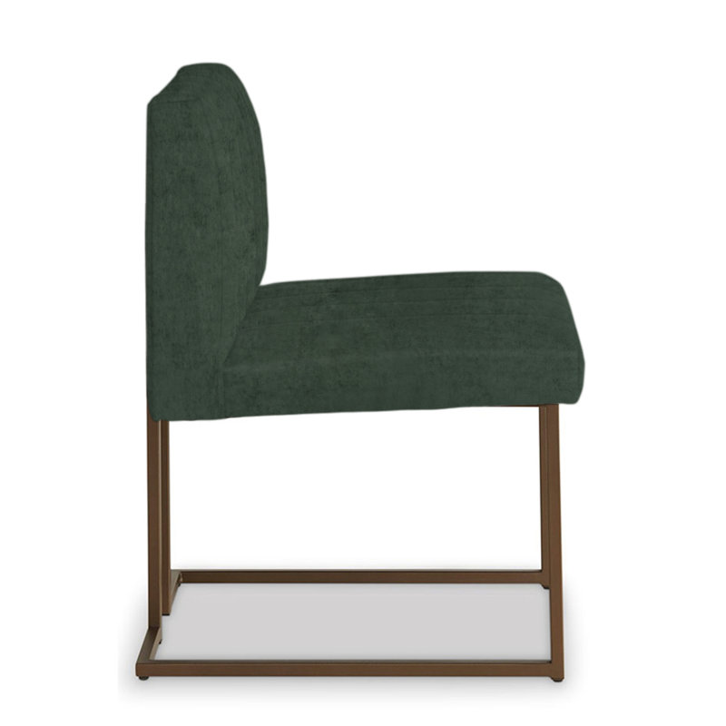 Aerin Upholstered Dining Chair, Emerald Polyester