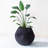 Handmade Gaia Sphere Metal Planter In Mocha Charcoal With Drainage
