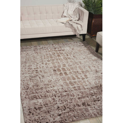 Tapis gris fait à la main Ardis