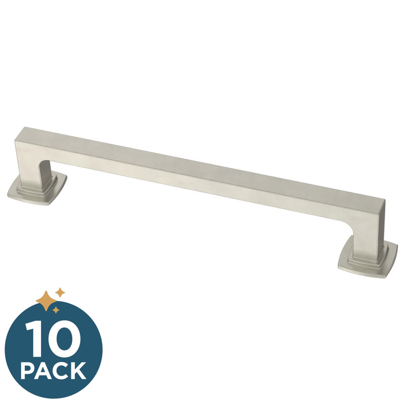 Parow 6 5/16" Center Bar Pull Multipack, 6 5/16" Center to Center, Satin Nickel