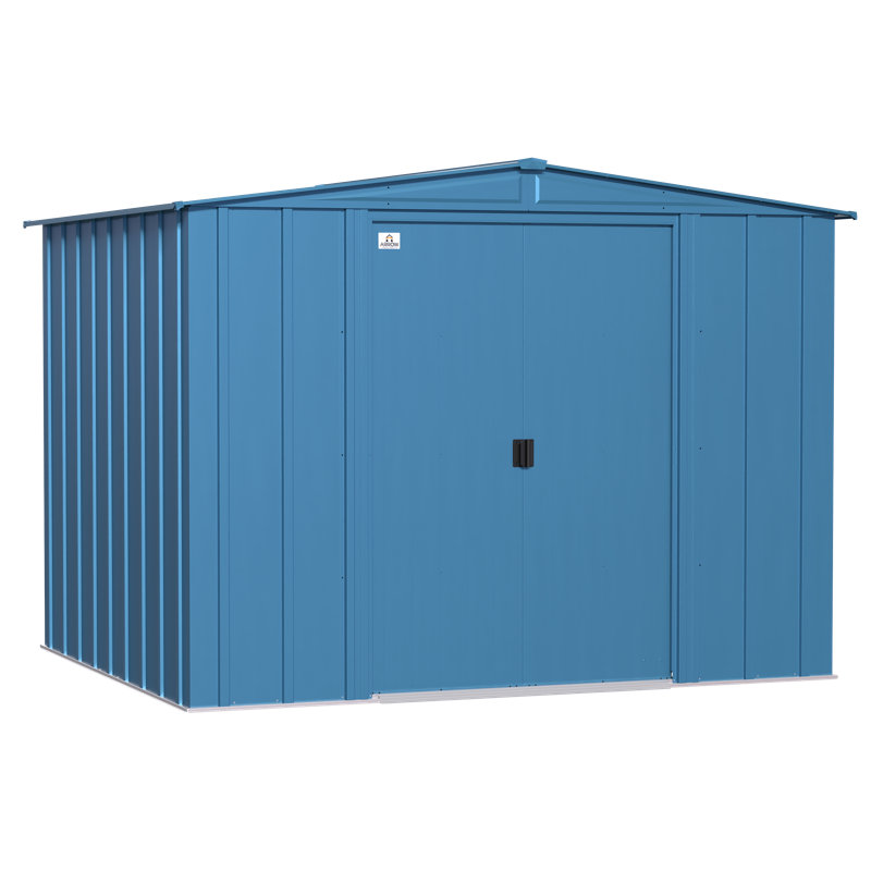 Arrow Classic Steel Storage Shed, Blue, 8 ft. W x 7 ft. D