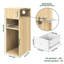 25cm W Manufactured Wood Bedside Table