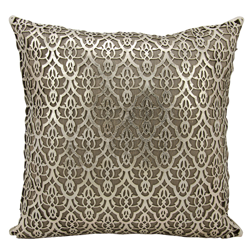 Couture Throw Pillow, Gold/Beige