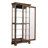 Gehring Traditional Sliding Door Curio With Glass Shelves And LED Light